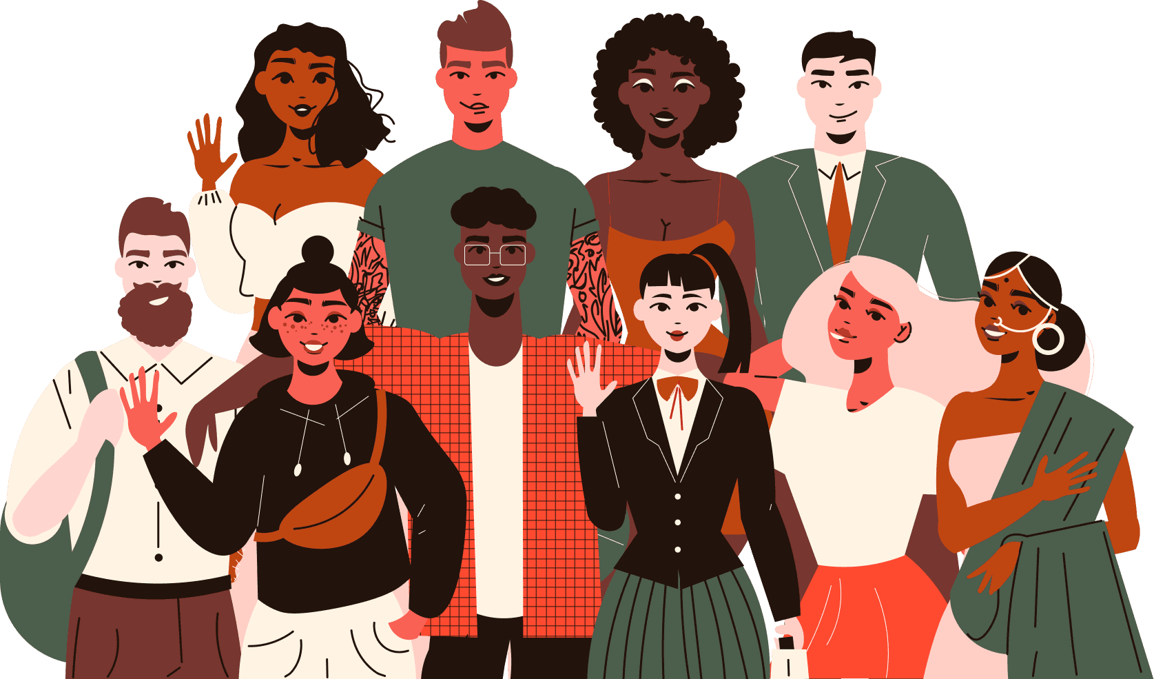 illustration of people